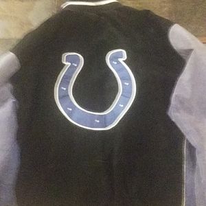Indianapolis Colts heavy vintage leather jacket G-111 apparel